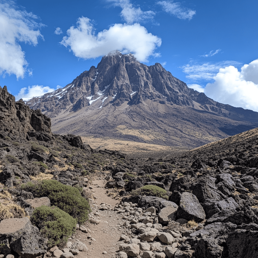 A picture of Mount Kenya